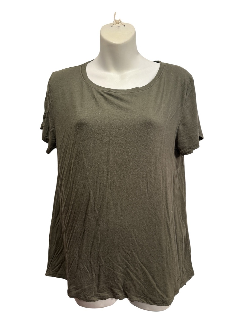 Hollister Relaxed Short-Sleeve Tee - Olive Green size medium